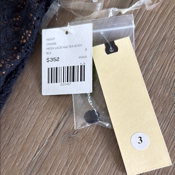 NWT Nightcap by Free People Formal Black Mesh Lace Halter Top Dress, Size 3 (M) - Picture 4 of 10